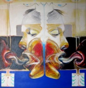 Img 1539n  "Janus" ,100x 100 cms